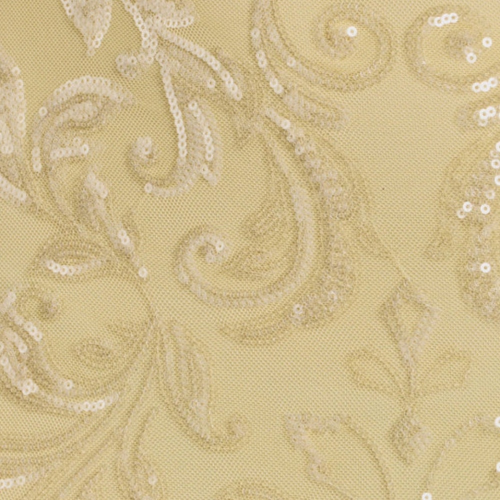 Windsor Pale Yellow Sequin Mini Dress - Picture 3 of 6